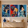 Vibrant Women with white frame