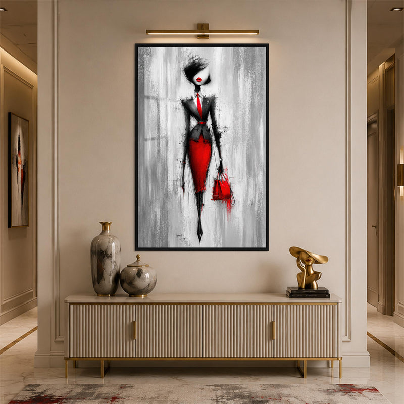 Scarlet City Chic with black frame