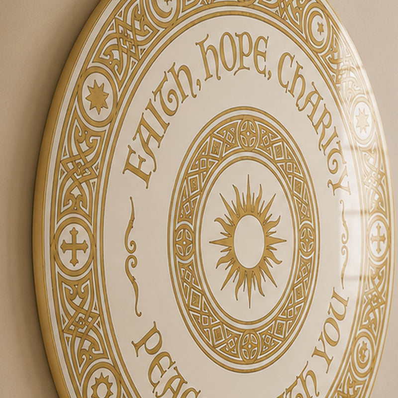 Faith Hope Charity Interfaith Medallion lifestyle view