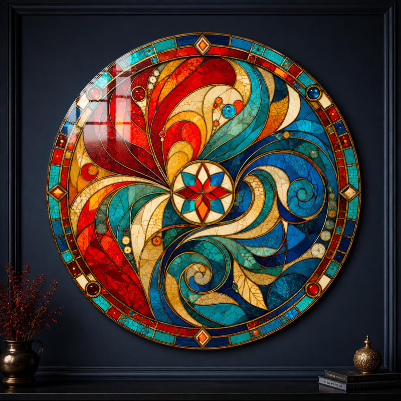 Crimson Azure Harmony lifestyle view