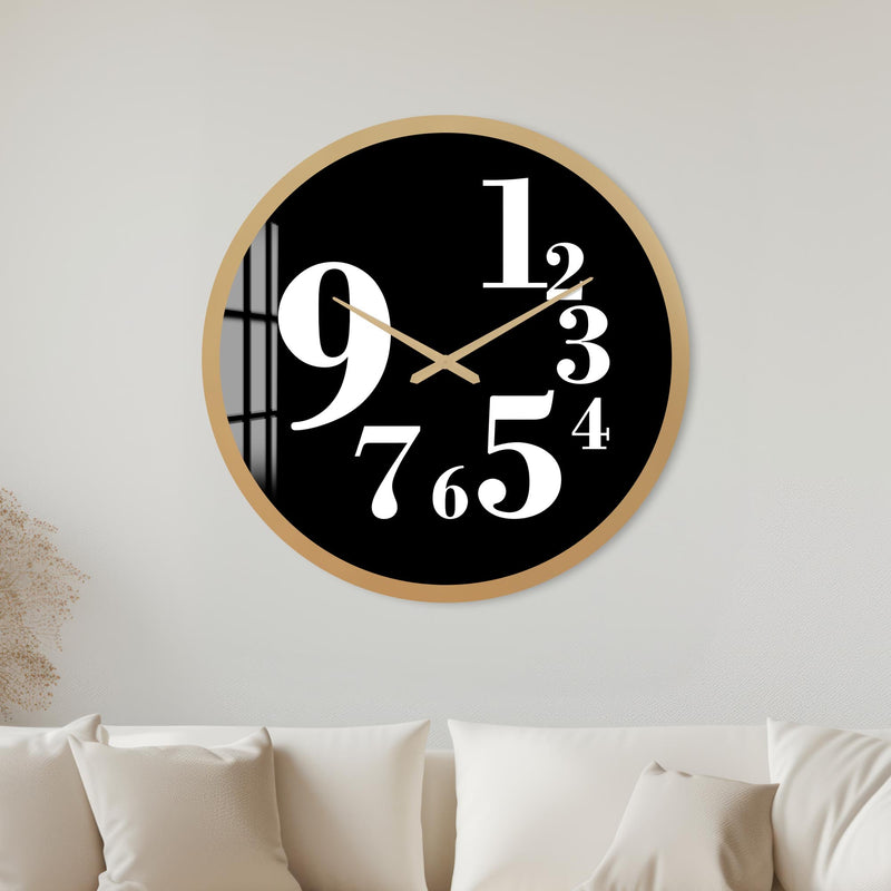 Bold Number Contrast with gold frame