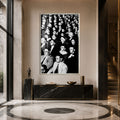 Artronauts Glass Print 12x18 cm | 4.7"x7.1" / Silver The 3D Audience Glass Wall Art