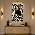 Monochrome Muse with white frame