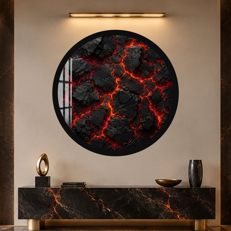 Molten Earth with black frame