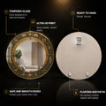 Celestial Zodiac Wheel — tempered glass, ultra HD print, ready to hang