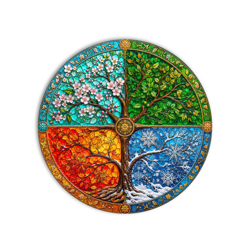 Tree of Four Seasons product shot on white background