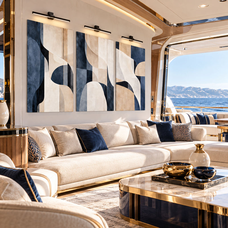 Navy Abstract lifestyle view