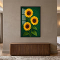 Golden Sunflower Trio lifestyle view