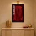 Crimson Dotted Pumpkin with black frame