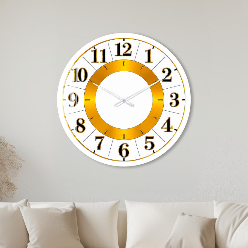 Golden Number Dial with white frame