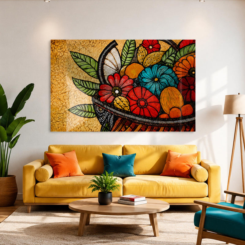 Rustic Floral Basket lifestyle view