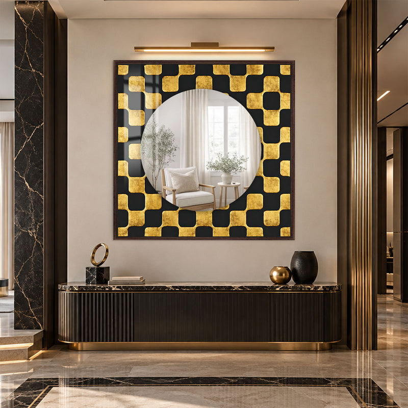 Gilded Geometric Reflections lifestyle view