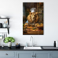Artronauts Glass Print Chef Lion