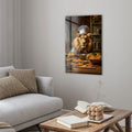 Artronauts Glass Print Chef Lion