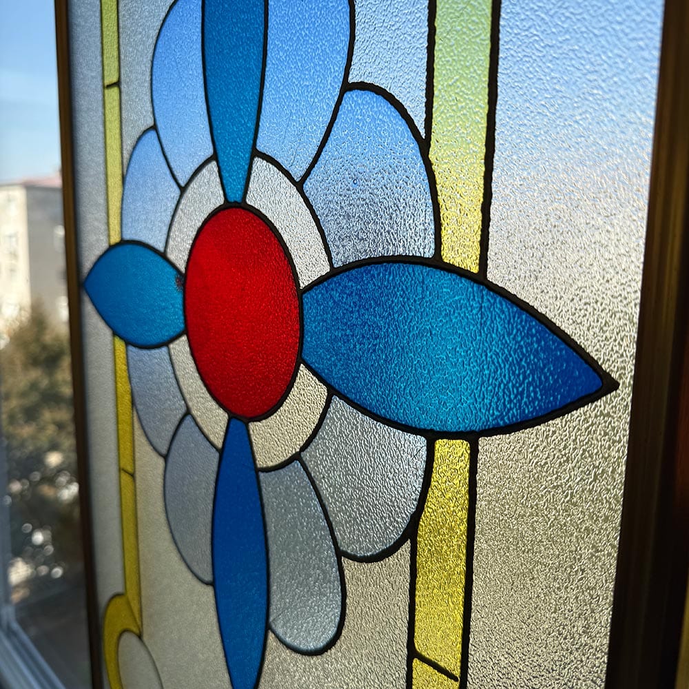 Artronauts Glass Print Floral - Stained Glass Art