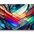 Artronauts Art Glass Print Colourful Stained Glass Effect