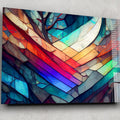 Artronauts Art Glass Print Colourful Stained Glass Effect
