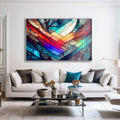 Artronauts Art Glass Print Colourful Stained Glass Effect