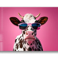 Artronauts Glass Print Cool Cow