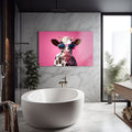 Artronauts Glass Print Cool Cow