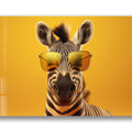 Artronauts Glass Print Cool Zebra