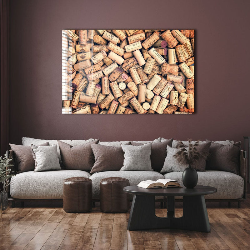 Artronauts Glass Print Wine Corks II