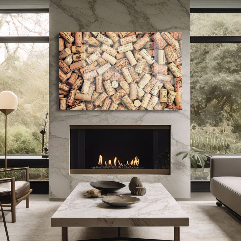 Artronauts Glass Print Wine Corks II