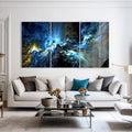 Artronauts Glass Print Cosmic Blue - Trinity