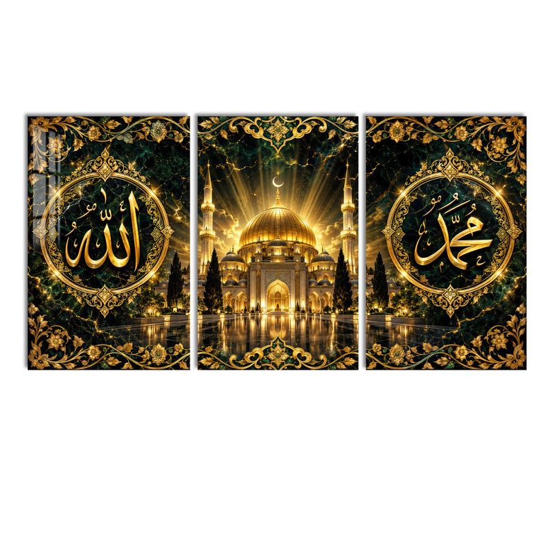 Golden Islamic lifestyle view