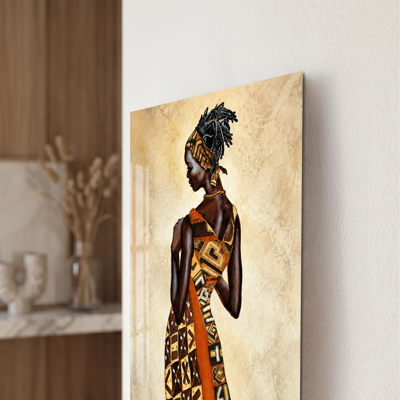 African Elegance close-up angled detail