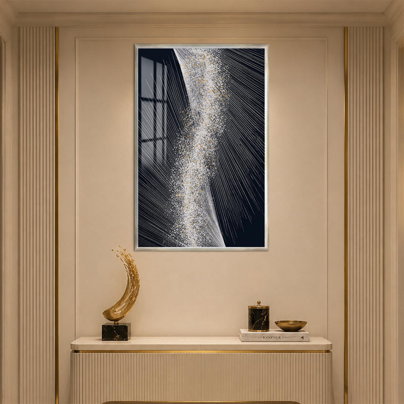 Silver Light Cascade with silver frame