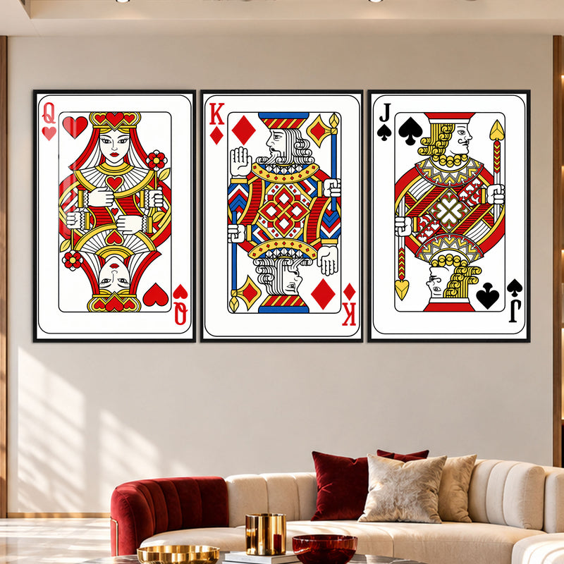 Royal Playing Card with black frame