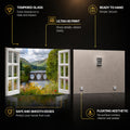 Window to the Valley — tempered glass, ultra HD print, ready to hang