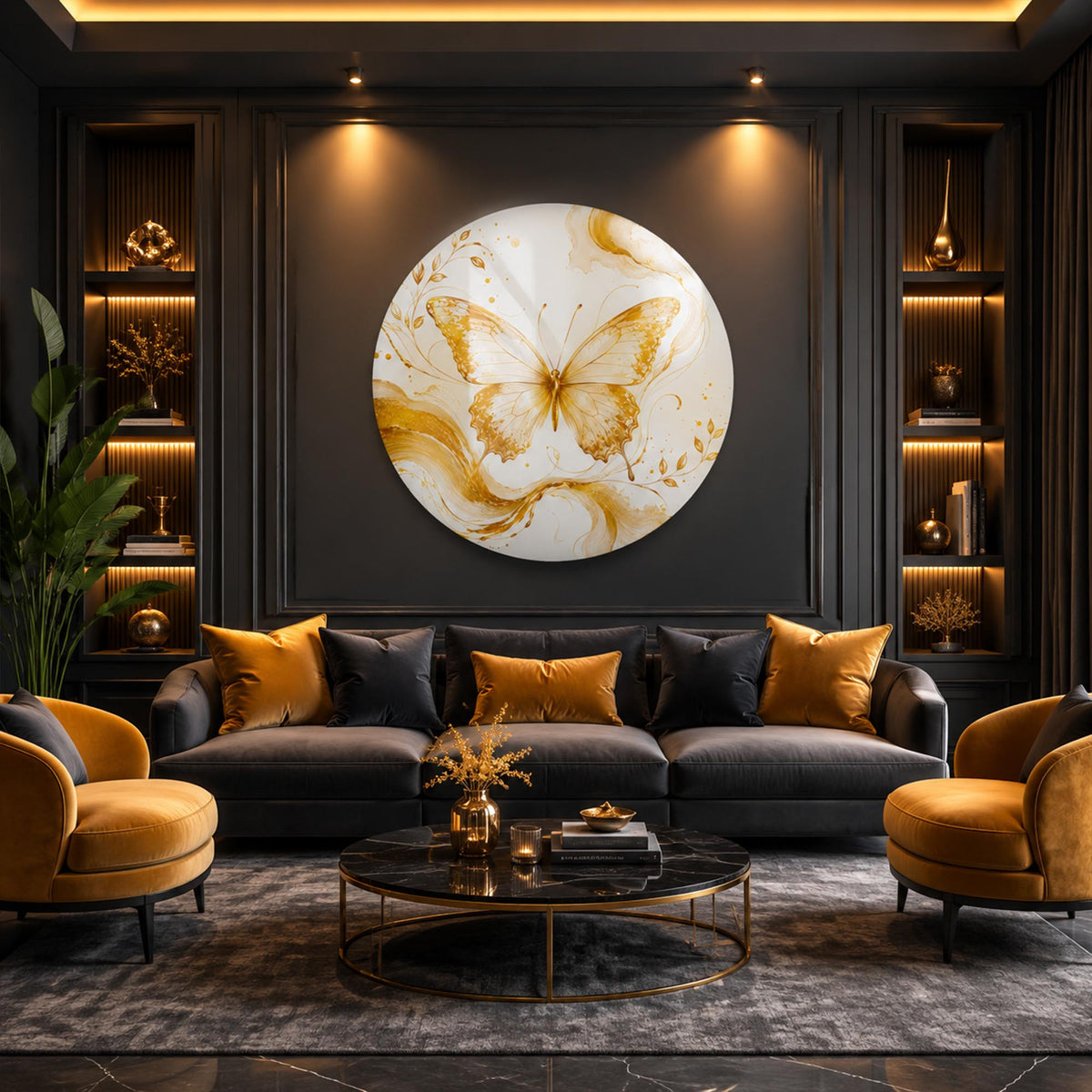 Golden Butterfly Elegance lifestyle view