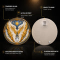 Celestial Angel Wings — tempered glass, ultra HD print, ready to hang