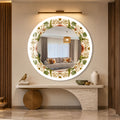 Pressed Botanical Wreath with white frame