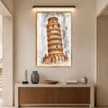 Leaning Tower Of Pisa with gold frame