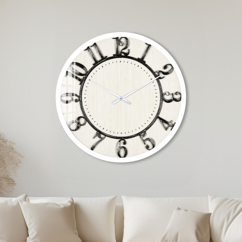 Vintage Oversized Numerals with white frame