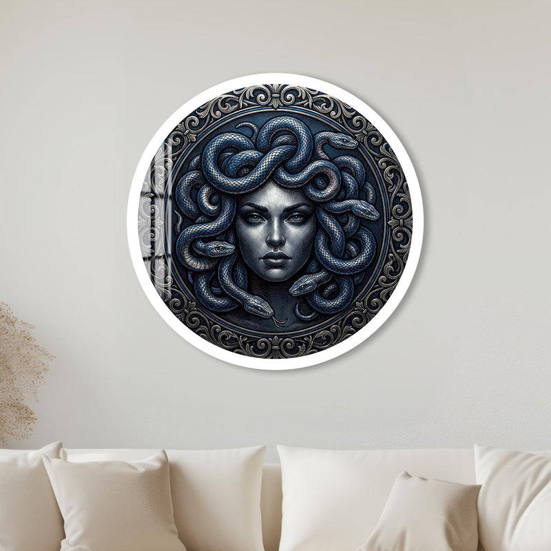 Midnight Medusa with white frame