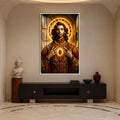 Sacred Heart Radiance with white frame