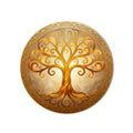 Golden Swirl Celtic Tree product shot on white background