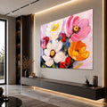 Artronauts Glass Print Vibrant Painted Blossoms Glass Wall Art
