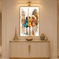 Parisian Rainy Day with gold frame