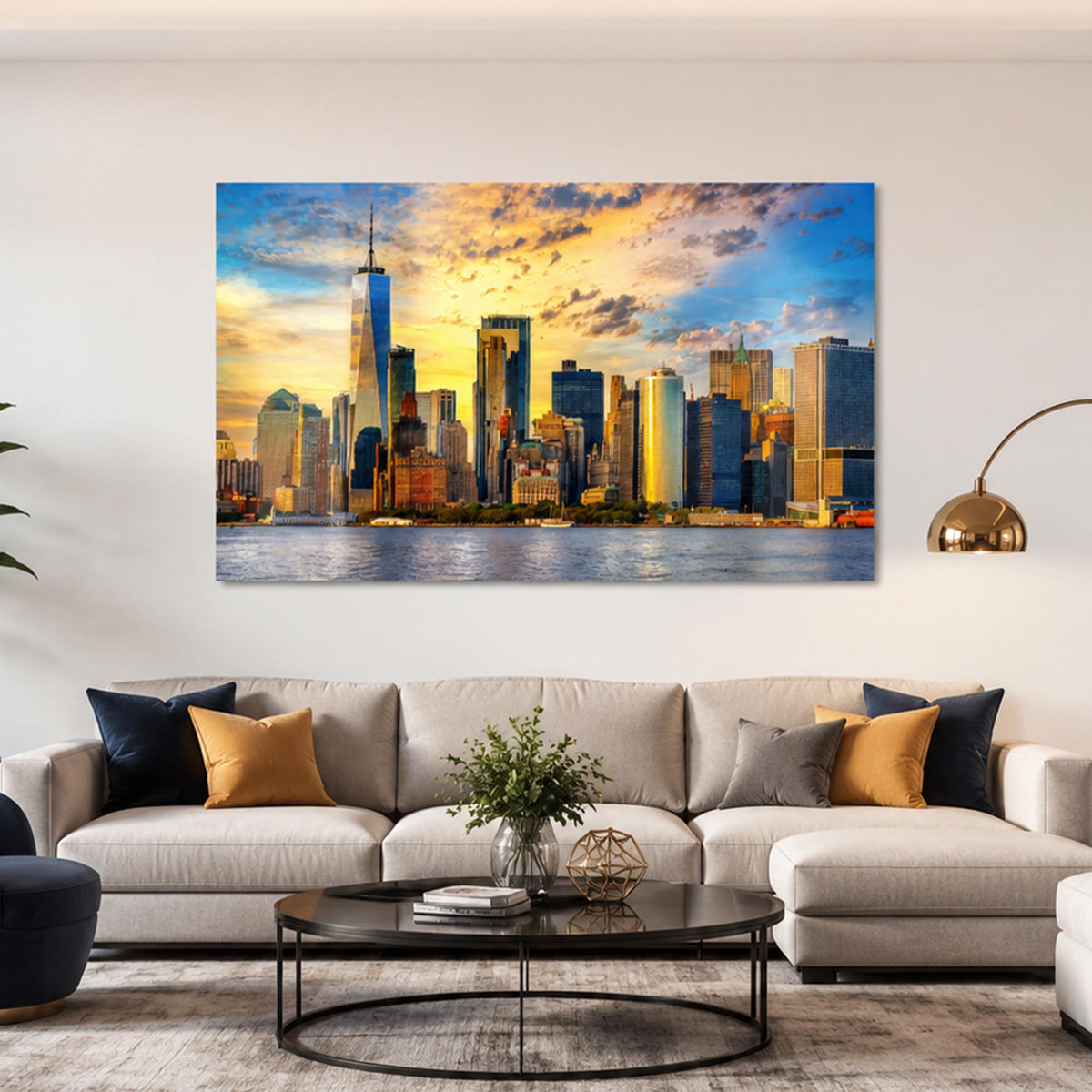 Manhattan Golden Skyline lifestyle view