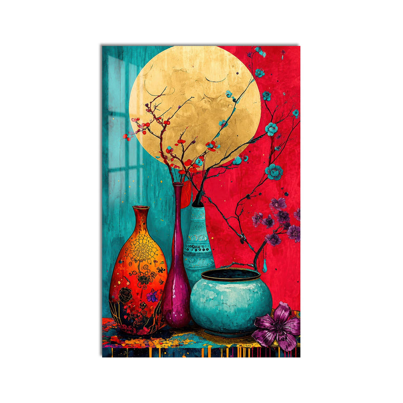 Moonlit Blossom Vases product shot on white background