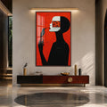 Artronauts Glass Print 12x18 cm | 4.7"x7.1" / Walnut Floral Vision Glass Wall Art