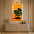 Tropical Boat Garden with silver frame