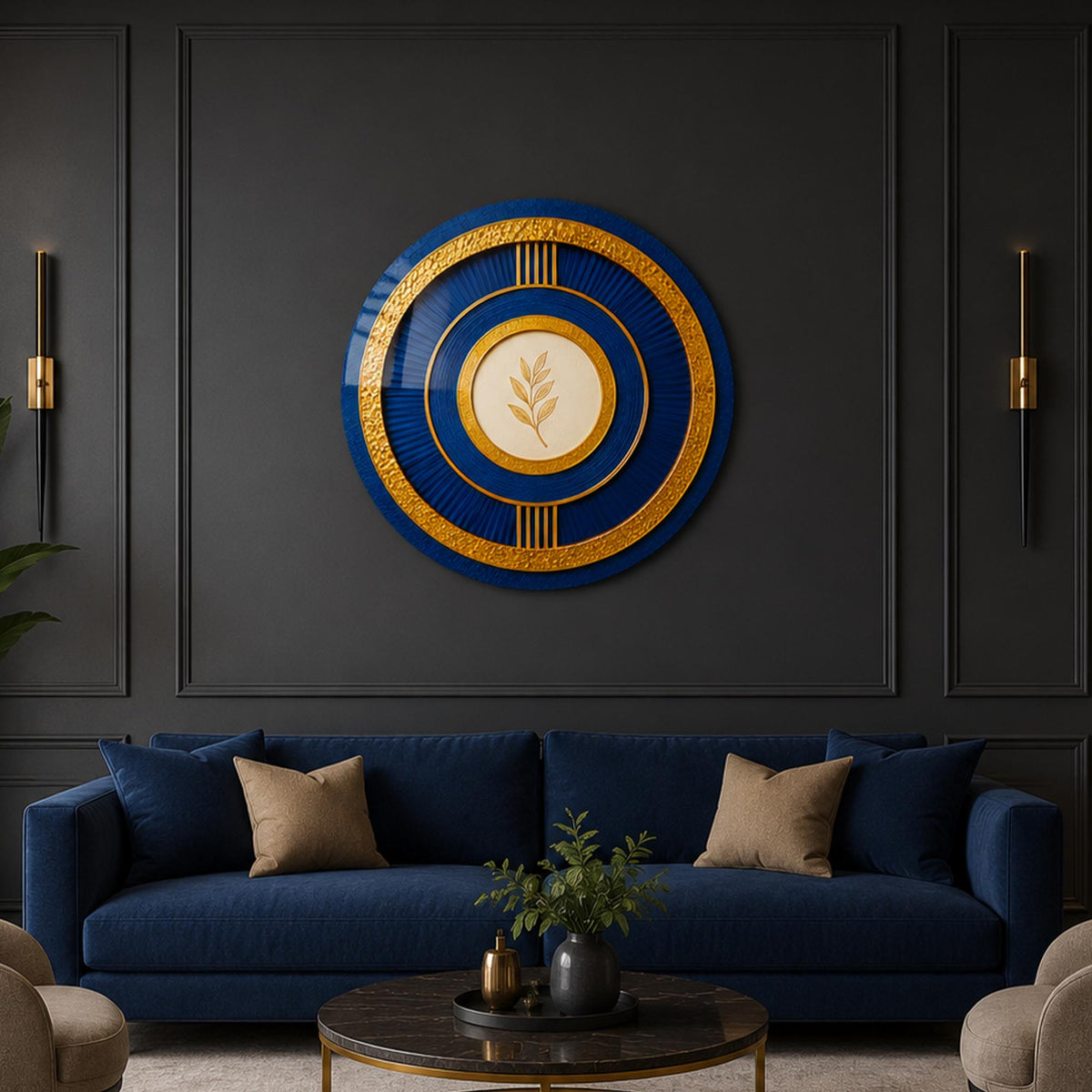 Golden Laurel Medallion lifestyle view