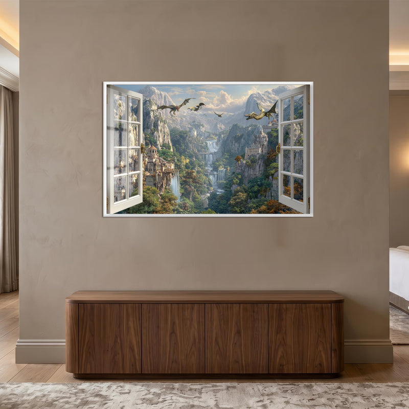 Dragon Valley Vista with white frame