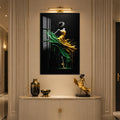 Emerald Golden Dancer with black frame